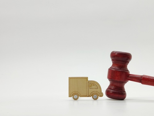 Truck Accident Law Concept