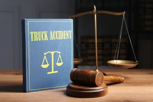 Truck Accident Law Concept