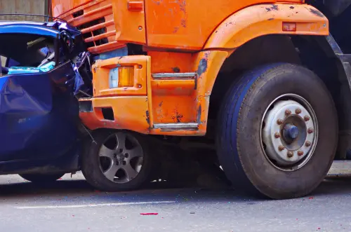Truck Accident Closeup